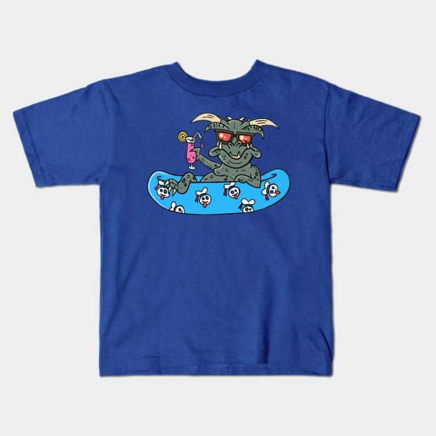 Zuul In a Pool Kids T-Shirt by Crockpot